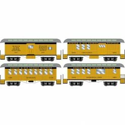 Athearn N 34' Old Time Overton Passenger Set, D&RGW (4) for Passenger Cars