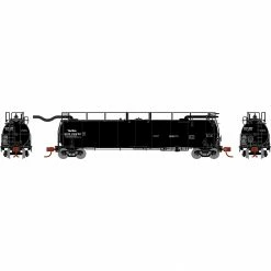 Athearn N TankTrain Intermediate, GATX/Black Letter #28232 for Freight Cars
