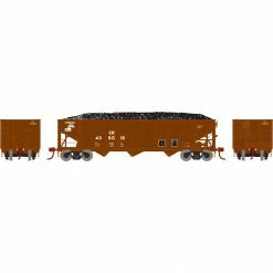 Athearn HO RTR 40' 3-Bay Ribbed Hopper with Load, CR #435018 for Freight Cars