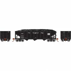 Athearn HO RTR 40' 3-Bay Ribbed Hopper with Load, CG #22018 for Freight Cars