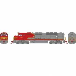Athearn N FP45/DCC & Snd,SF/Red & Silver/Small Letter #108 for Locomotives