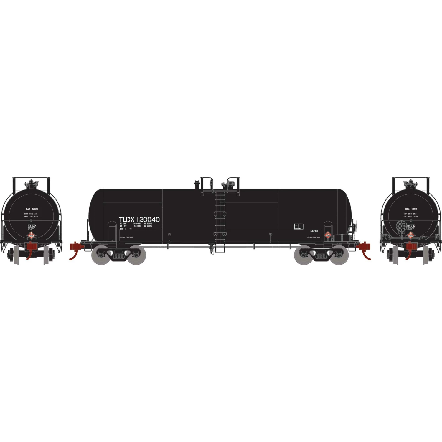 Athearn HO RTR RTC 20,900 Gallon Tank, TLDX #120040 for Freight Cars