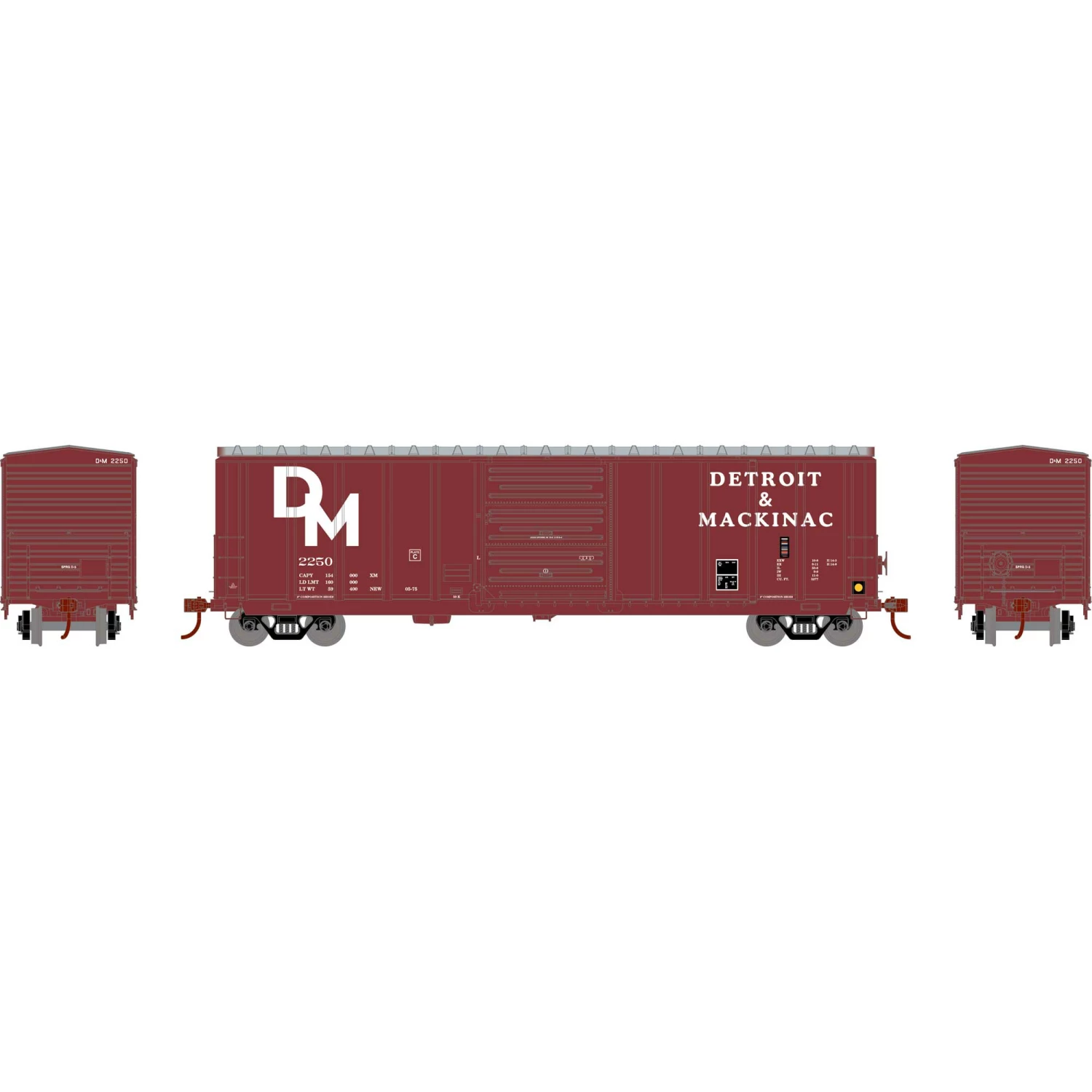 Athearn HO 50' PS 5277 Box, D&M #2250 for Freight Cars