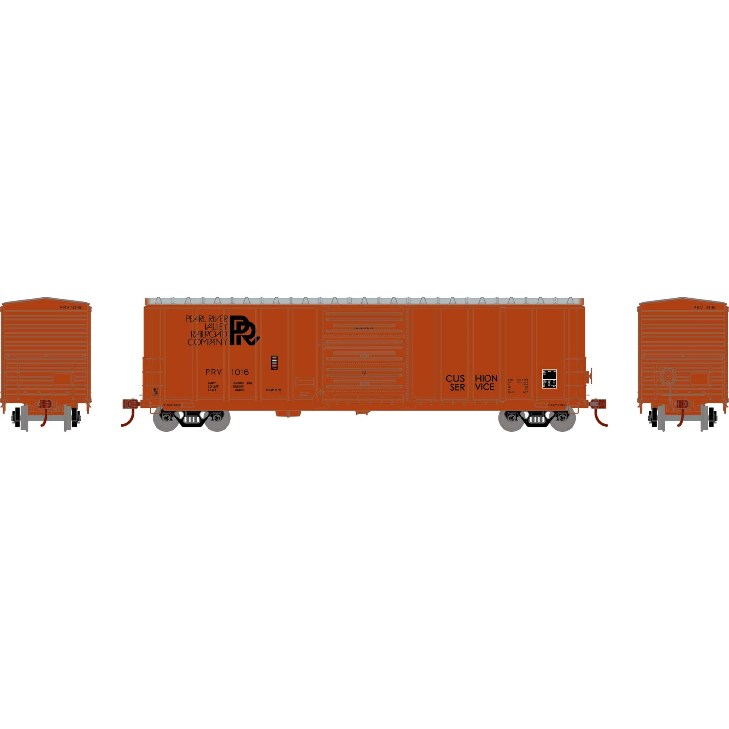 Athearn HO 50' PS 5277 Box, PRV #1016 for Freight Cars