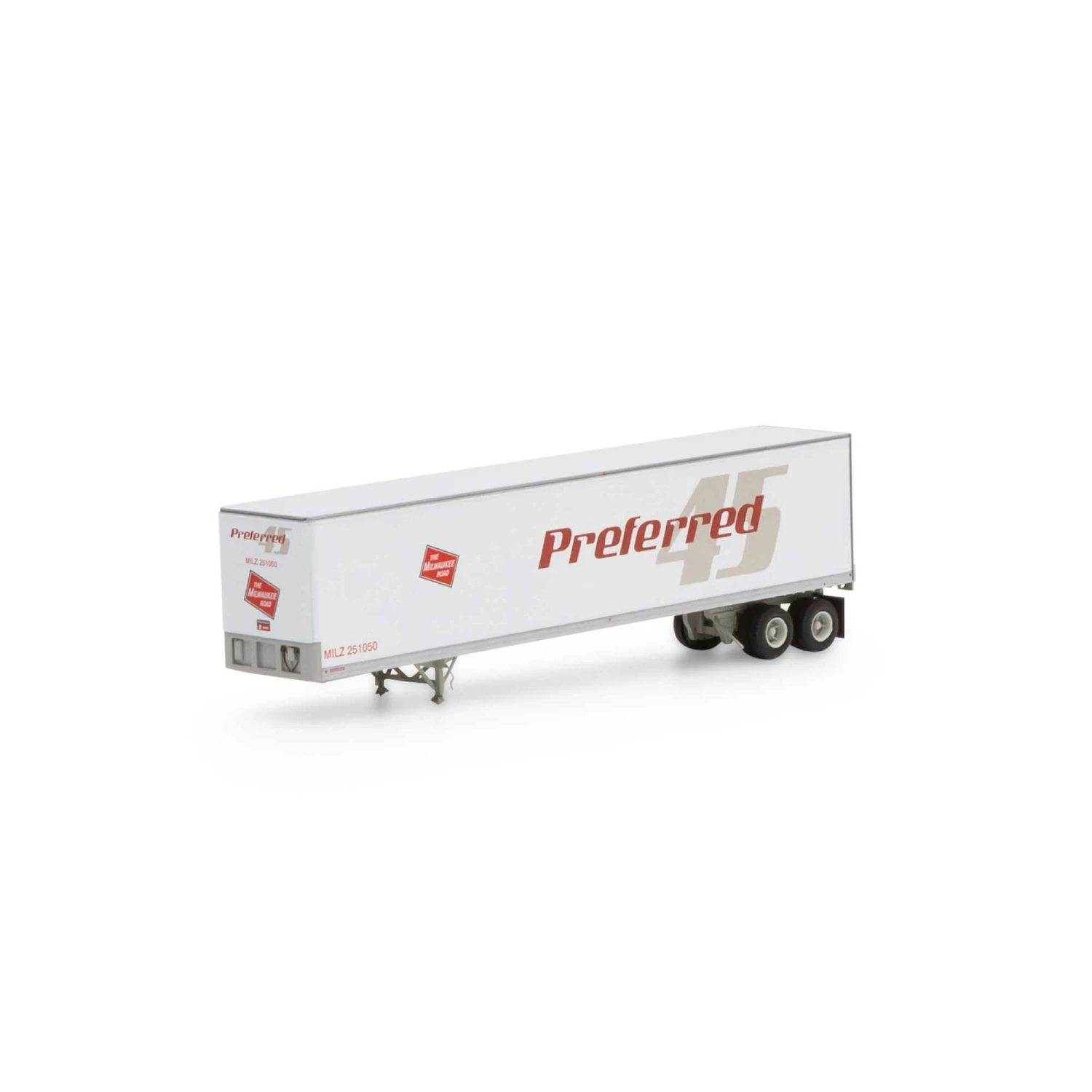 Athearn HO RTR 45' Fruehauf Trailer,MILW/Preferred #251050 for Vehicles & Containers