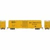 Athearn HO RTR FMC 60' Hi-Cube Ex-Post Box, MILW #4220 for Freight Cars