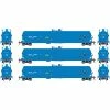 Athearn HO RTR 62' Tank, ACFX (3) for Freight Cars