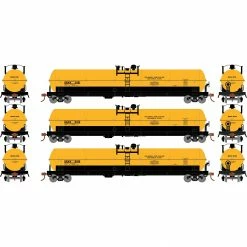 Athearn HO RTR 62' Tank, SANX (3) for Freight Cars