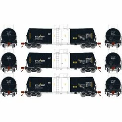 Athearn HO RTR 16,000-Gallon Clay Slurry Tank,UTLX #1 (3) for Freight Cars