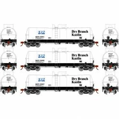 Athearn HO RTR 16,000-Gallon Clay Slurry Tank, GATX #1 (3) for Freight Cars