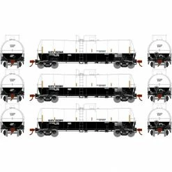 Athearn HO RTR 16,000-Gallon Clay Slurry Tank, SHPX #2 (3) for Freight Cars