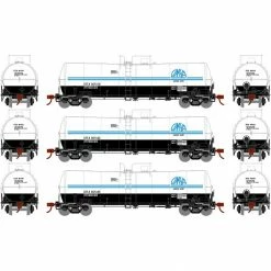 Athearn HO RTR 16,000-Gallon Clay Slurry Tank, UTLX #1 (3) for Freight Cars