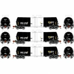 Athearn HO RTR 16,000-Gallon Clay Slurry Tank, WACX #1 (3) for Freight Cars