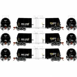 Athearn HO RTR 16,000-Gallon Clay Slurry Tank, WACX #2 (3) for Freight Cars