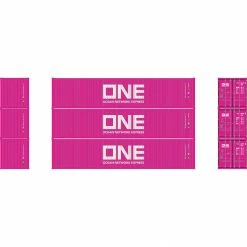 Athearn HO 40' Low Cube Container, TLLU #1 (3) for Freight Cars