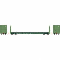 Athearn HO RTR 60' Bulkhead Flat, PGE #16021 for Freight Cars
