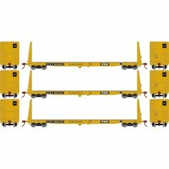 Athearn HO RTR 60' Bulkhead Flat, TTPX (3) for Freight Cars