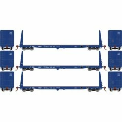 Athearn HO 60' Bulkhead Flat, TOE #4005, 4057, 4092 (3) for Freight Cars