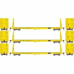 Athearn HO 60' Bulkhead Flat, OP&E #16005, 16007, 16008 (3) for Freight Cars