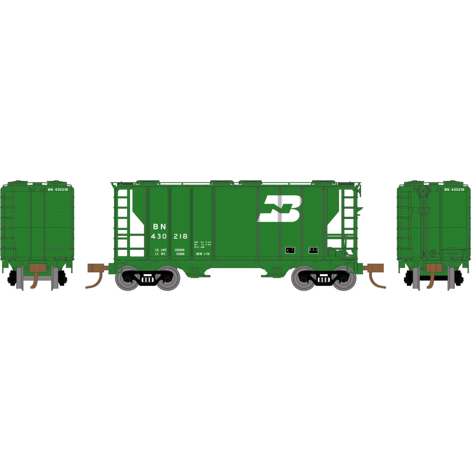 Athearn N PS-2 2600 Covered Hopper, BN #430218 for Freight Cars