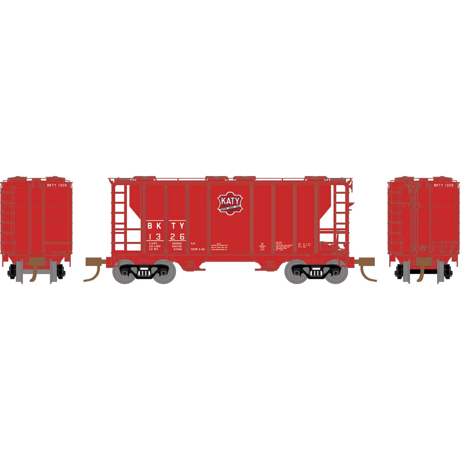 Athearn N PS-2 2600 Covered Hopper, MKT #1326 for Freight Cars