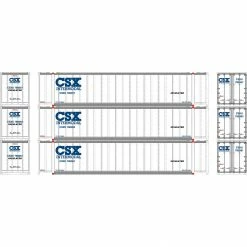 Athearn N 48' Container, CSX #2 (3) for Freight Cars