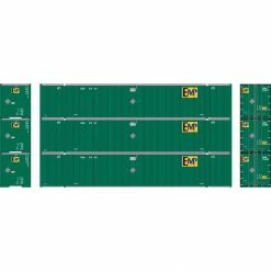 Athearn N 53' Stoughton Containers, EMP # 1 (3) for Vehicles & Containers