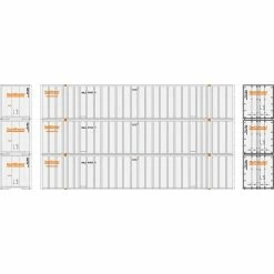 Athearn N 53' Stoughton Containers, Optimodal # 1 (3) for Vehicles & Containers