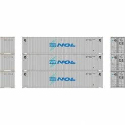 Athearn N 45' Container, NOL #1 (3) for Freight Cars