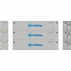 Athearn N 45' Container, NOL #2 (3) for Freight Cars