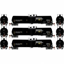 Athearn N 30,000-Gallon Ethanol Tank, GATX #1 (3) for Freight Cars