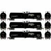 Athearn N 30,000-Gallon Ethanol Tank, GATX #3 (3) for Freight Cars