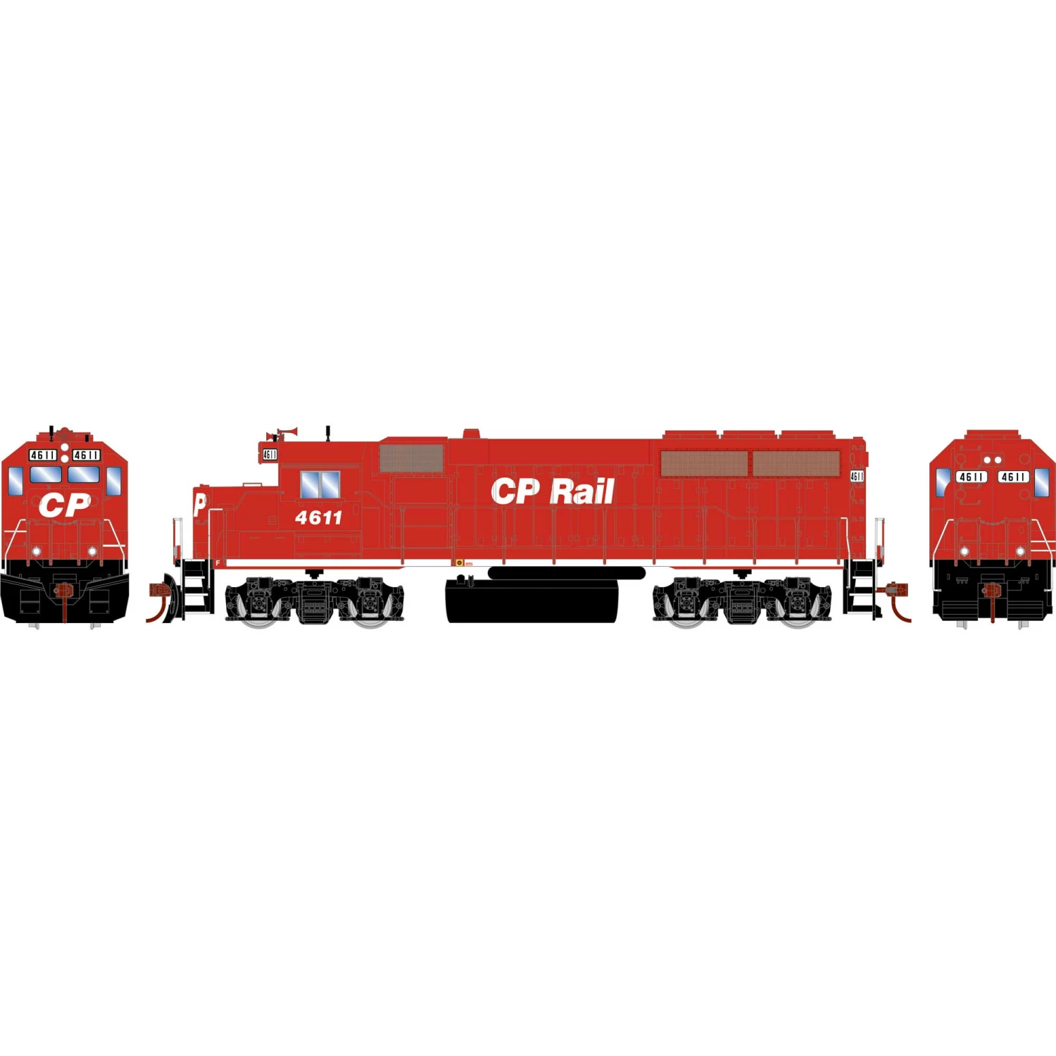 Athearn HO GP40-2 Locomotive, CPR #4611 for Locomotives