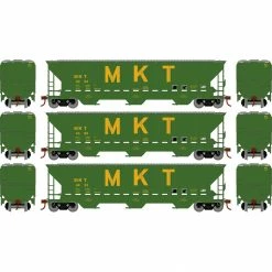 Athearn HO RTR PS 4740 Covered Hopper, MKT (3) for Freight Cars