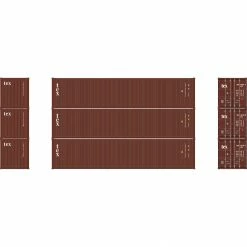 Athearn N 40' Low Cube Container, TGHU #2 (3) for Freight Cars