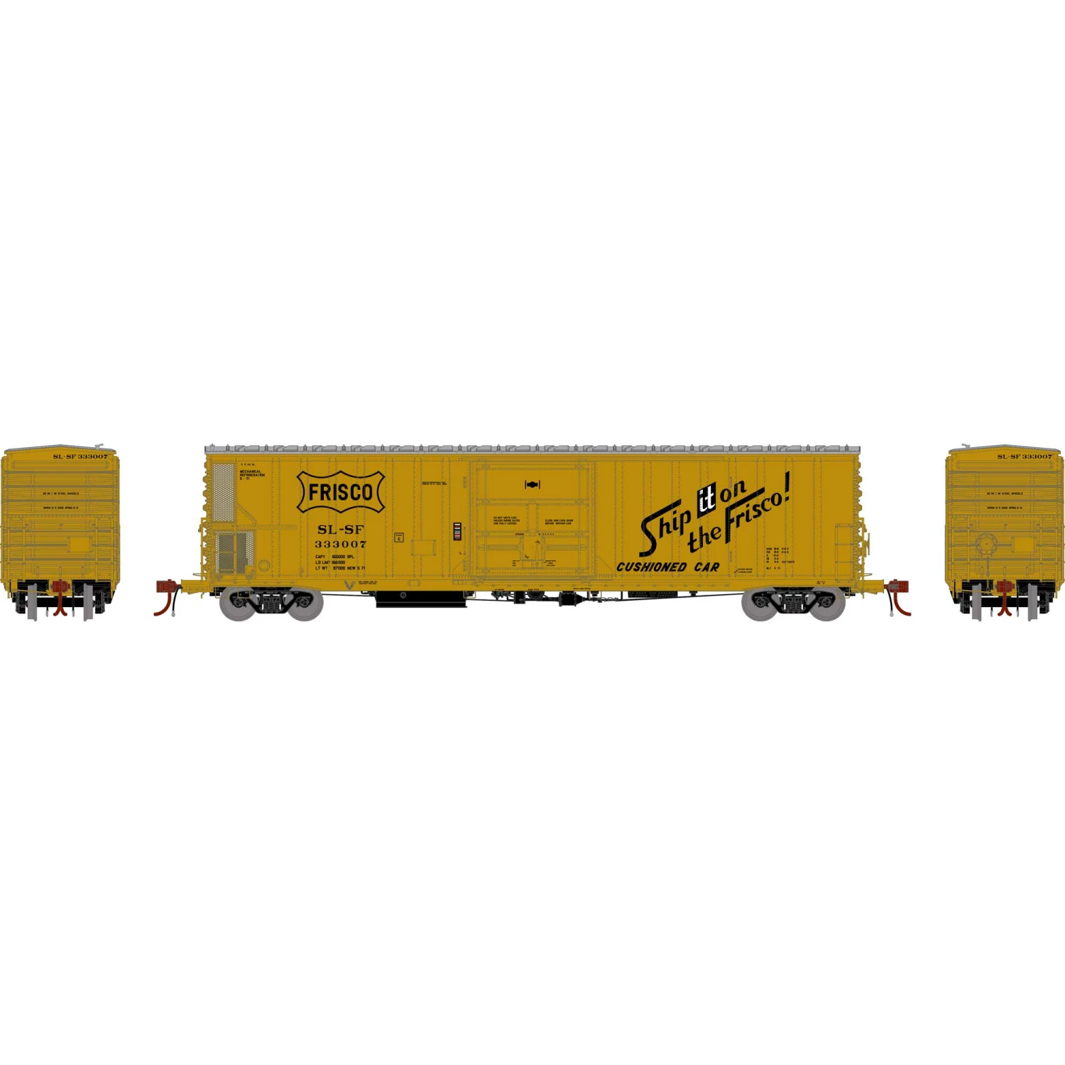 Athearn N FGE 57' Mechanical Reefer, SLSF #333007 for Freight Cars