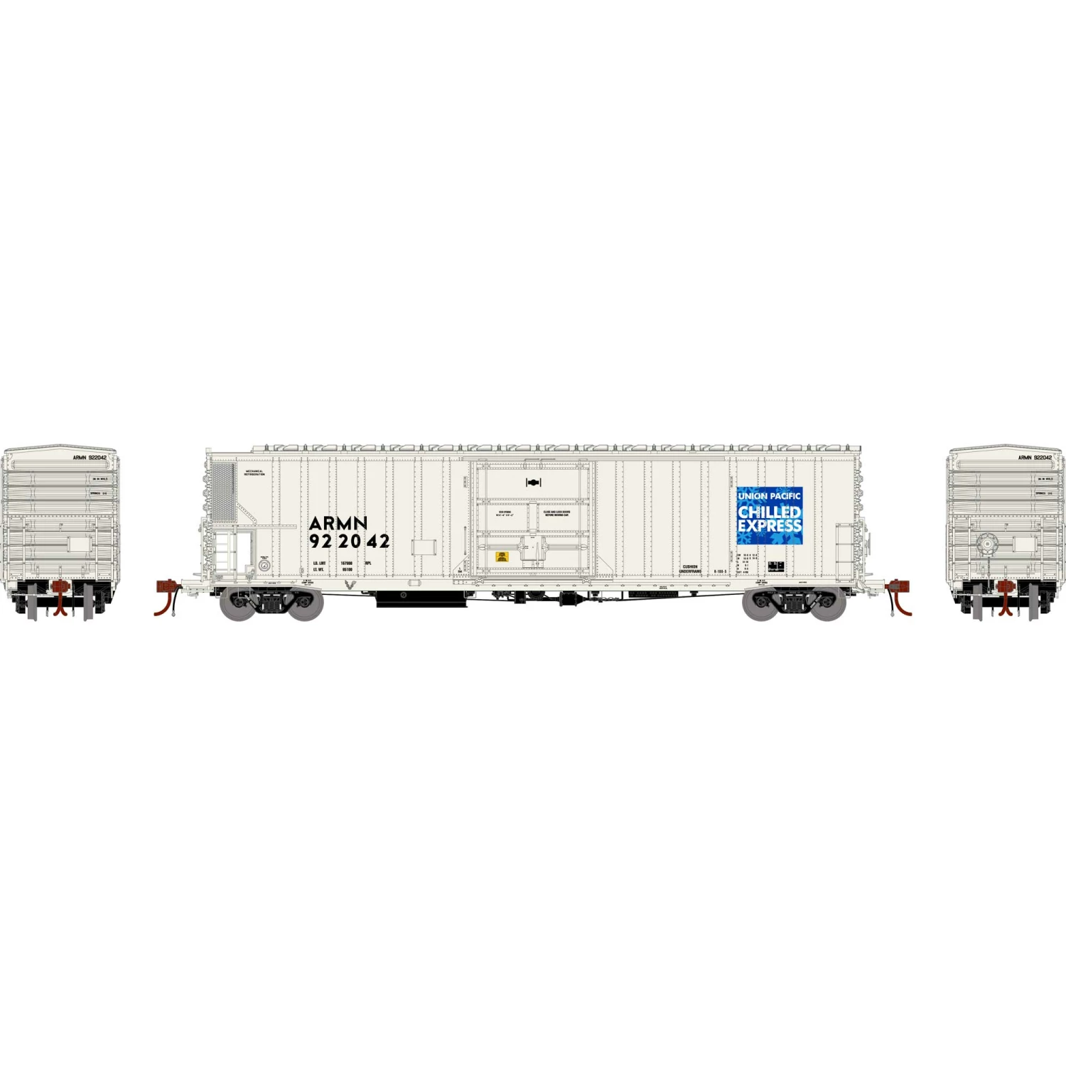 Athearn N FGE 57' Mechanical Reefer, UP/ARMN #922042 for Freight Cars