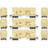 Athearn N ACF 2970 Covered Hopper, W&W (3) for Freight Cars