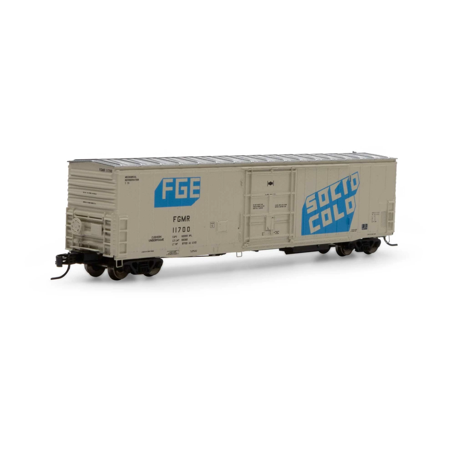 Athearn N FGE 57' Mechanical Reefer with Sound, FGE #11700 for Freight Cars