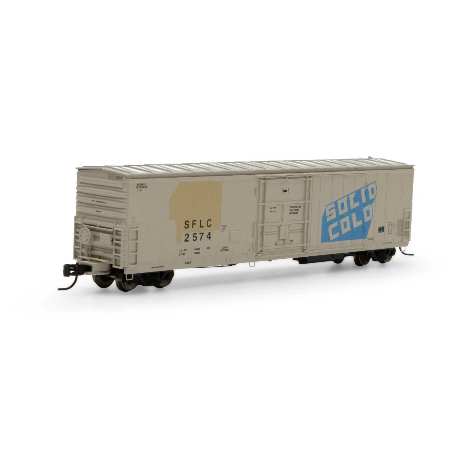 Athearn N FGE 57' Mechanical Reefer with Sound, SFLC #2574 for Freight Cars