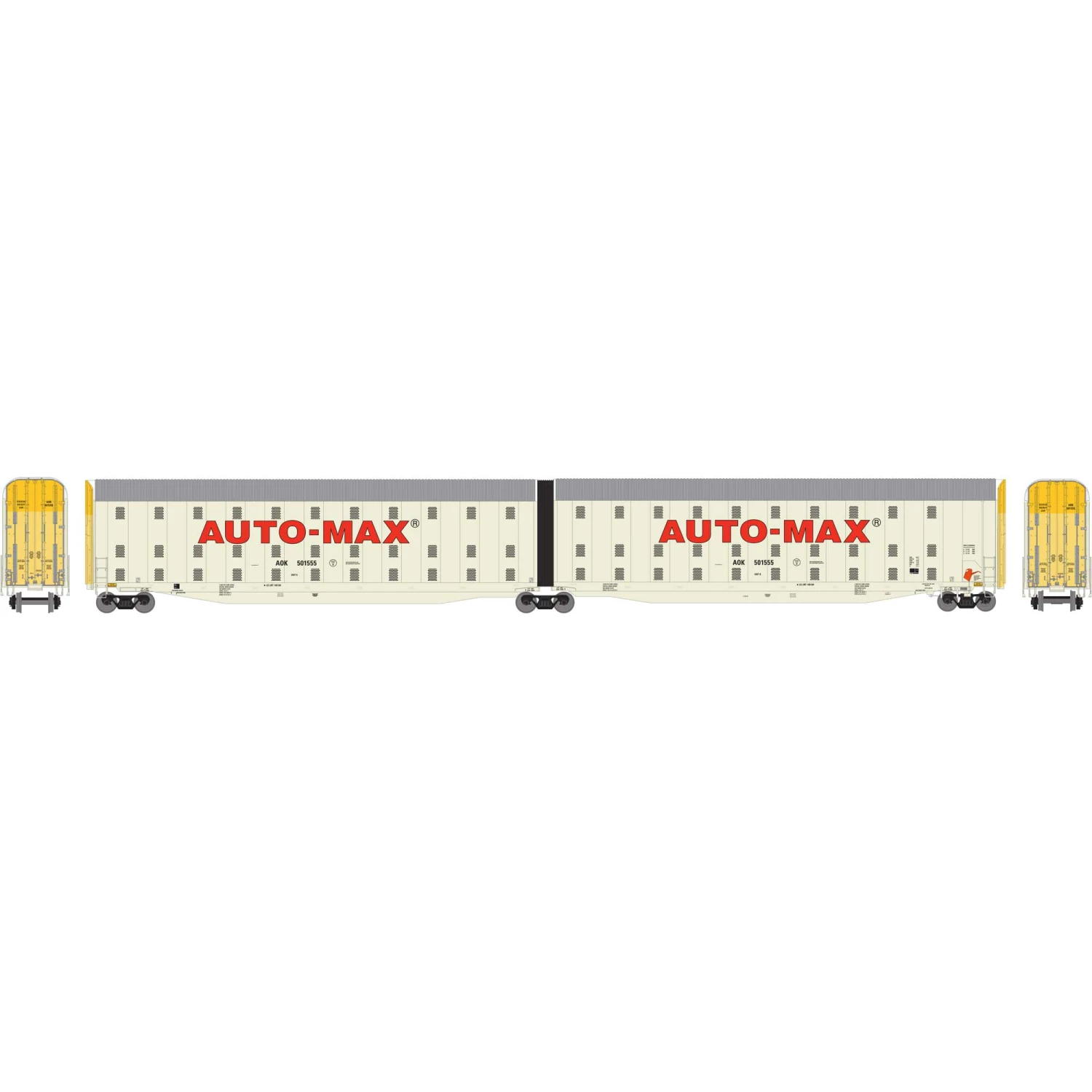 Athearn N Auto-Max Auto Carrier AOK #501555 for Freight Cars