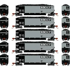 Athearn N Bethgon Coalporter with Load, BNSF #1 (5) for Freight Cars