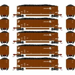 Athearn N Bethgon Coalporter with Load, CR #1 (5) for Freight Cars