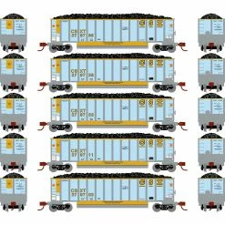 Athearn N Bethgon Coalporter with Load, CSX #1 (5) for Freight Cars