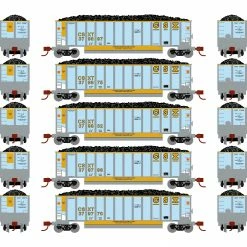 Athearn N Bethgon Coalporter with Load, CSX #3 (5) for Freight Cars