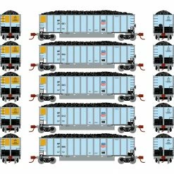 Athearn N Bethgon Coalporter with Load, UP #1 (5) for Freight Cars