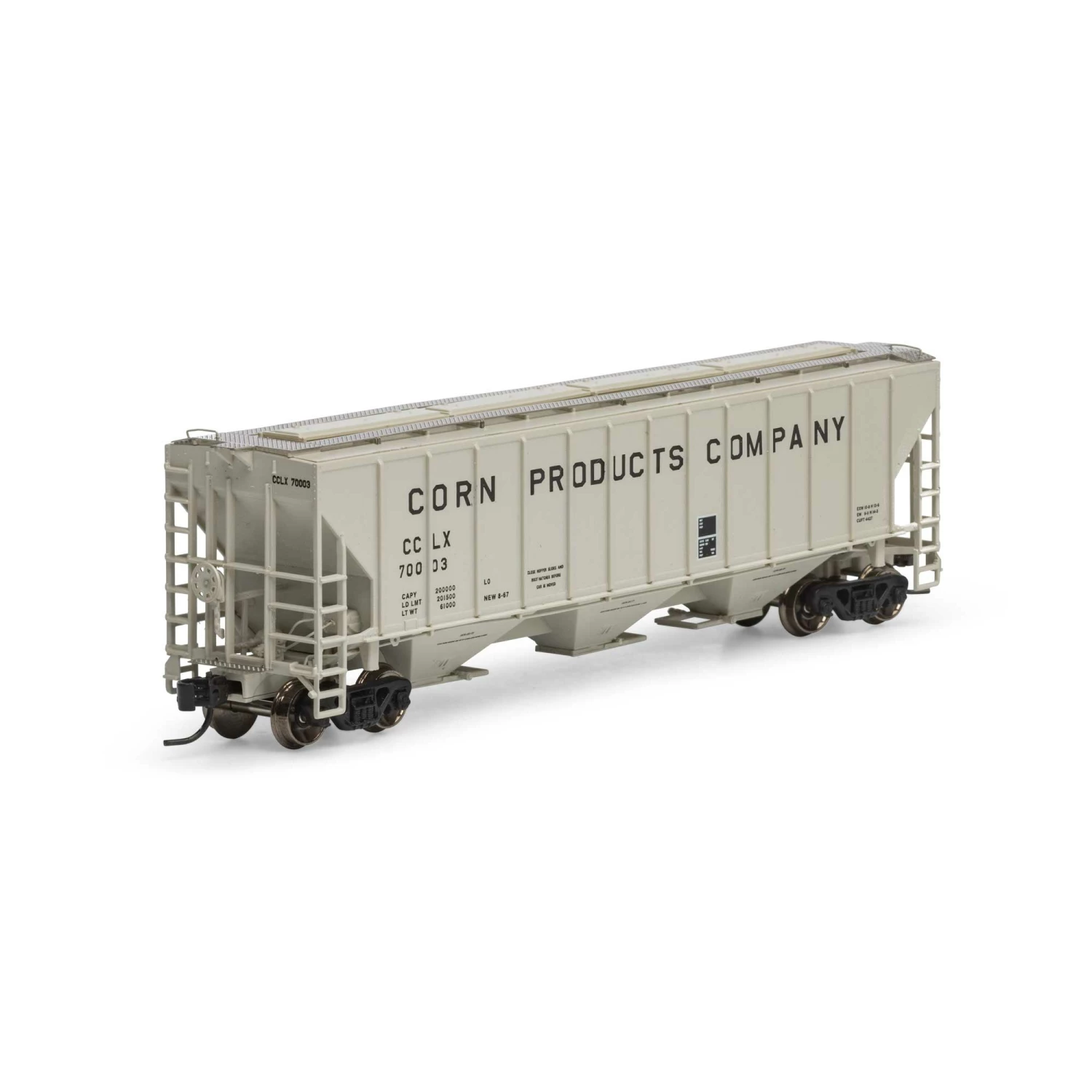 Athearn N PS 4427 Covered Hopper CCLX #70003 for Freight Cars