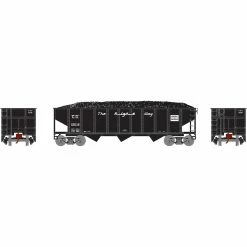 Athearn N 40' 3-Bay Ribbed Hopper with Load, CG #22018 for Freight Cars