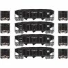 Athearn N 40' 3-Bay Ribbed Hopper with Load, CG #1 (4) for Freight Cars
