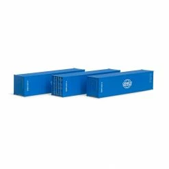 Athearn HO RTR 40' Corrugated HC Container, Cosco #2 (3) for Vehicles & Containers